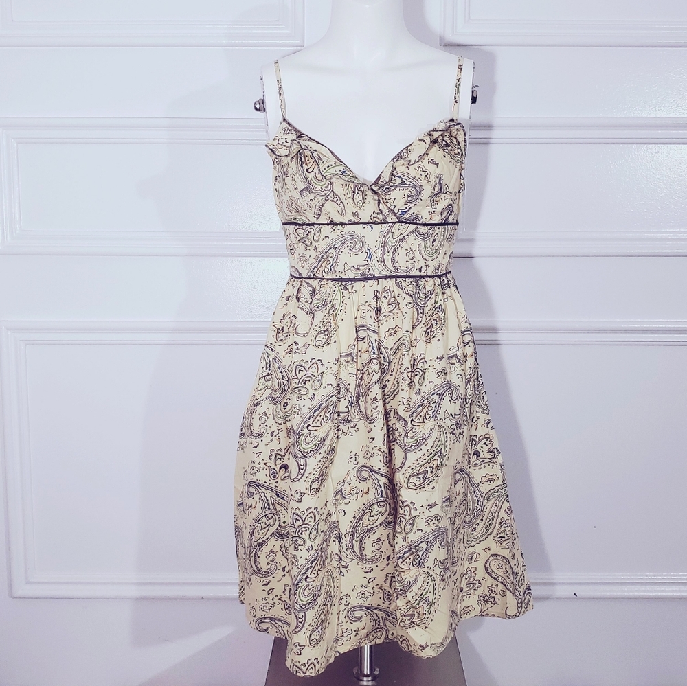 Vintage Fire Los Angeles Flutter 60s Style Bandana Paisley Dress